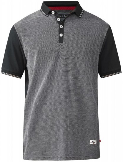 D555 Cecil Polo Black - Polo - Polo Uomo Taglie Forti