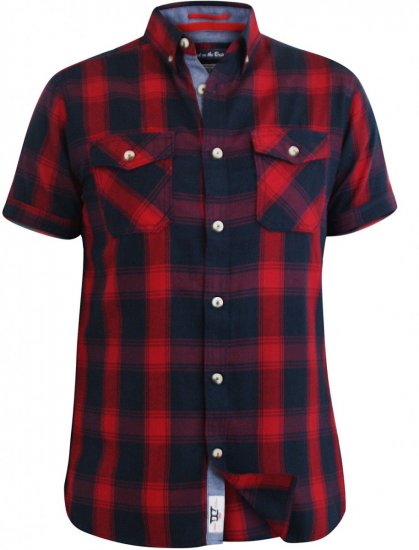 D555 Oliver Short Sleeve Shirt - Camicie - Camicie Taglie Forti Uomo