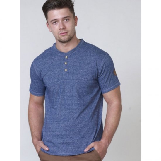 D555 Daniel Grandad T-shirt Denim - Magliette - Magliette Uomo Taglie Forti