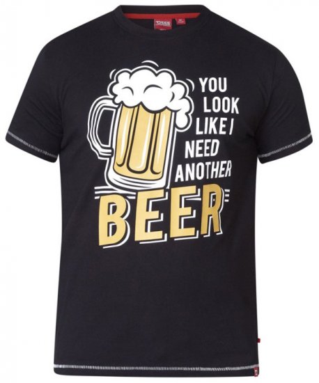 D555 Murray T-shirt Black - Magliette - Magliette Uomo Taglie Forti
