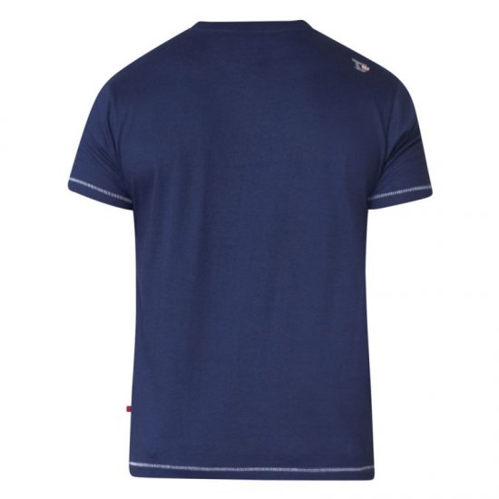 D555 Murray T-shirt Navy - Magliette - Magliette Uomo Taglie Forti