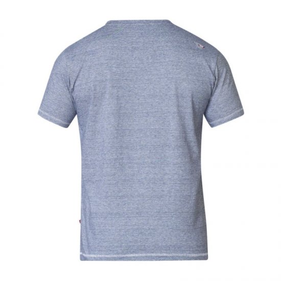 D555 Darcy Embroidered T-shirt Blue - Magliette - Magliette Uomo Taglie Forti
