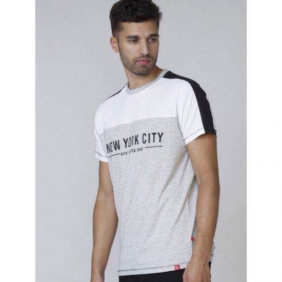 D555 Alvester T-shirt Grey - Magliette - Magliette Uomo Taglie Forti