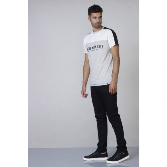 D555 Alvester T-shirt Grey - Magliette - Magliette Uomo Taglie Forti