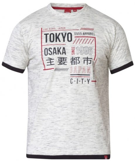 D555 Merlin T-shirt Grey - Magliette - Magliette Uomo Taglie Forti