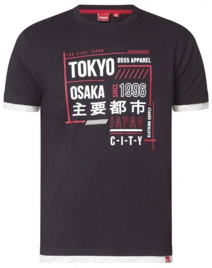 D555 Merlin T-shirt Black - Magliette - Magliette Uomo Taglie Forti