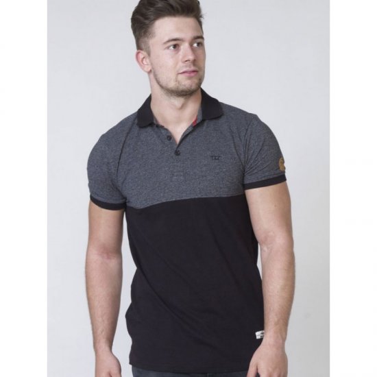 D555 Stefhen Polo Black - Polo - Polo Uomo Taglie Forti