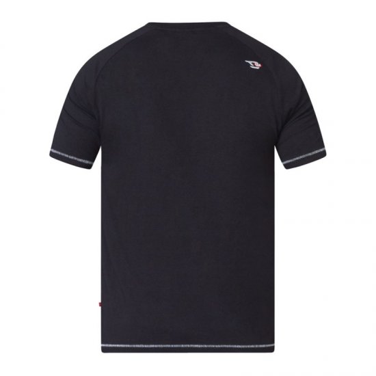 D555 Perry T-shirt Black - Magliette - Magliette Uomo Taglie Forti