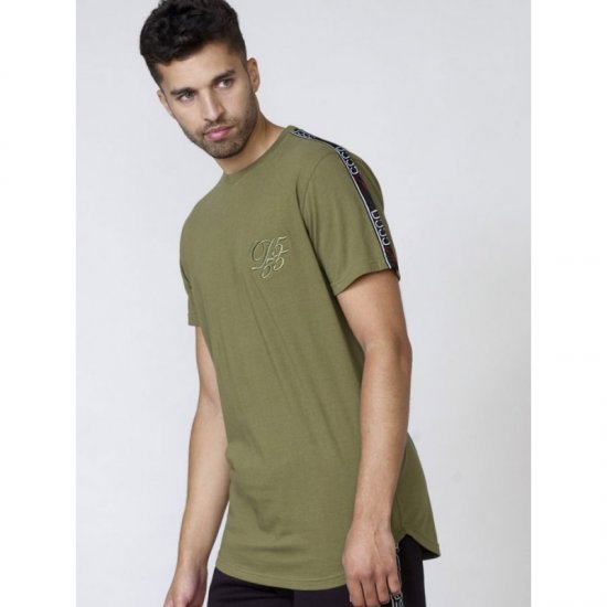 D555 Kambria Couture T-shirt Khaki - Magliette - Magliette Uomo Taglie Forti