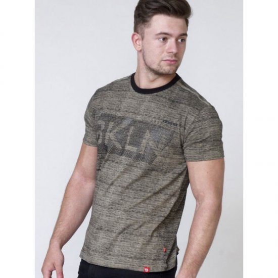 D555 NewYork Brooklyn T-shirt Khaki - Magliette - Magliette Uomo Taglie Forti