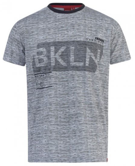D555 NewYork Brooklyn T-shirt Black - Magliette - Magliette Uomo Taglie Forti