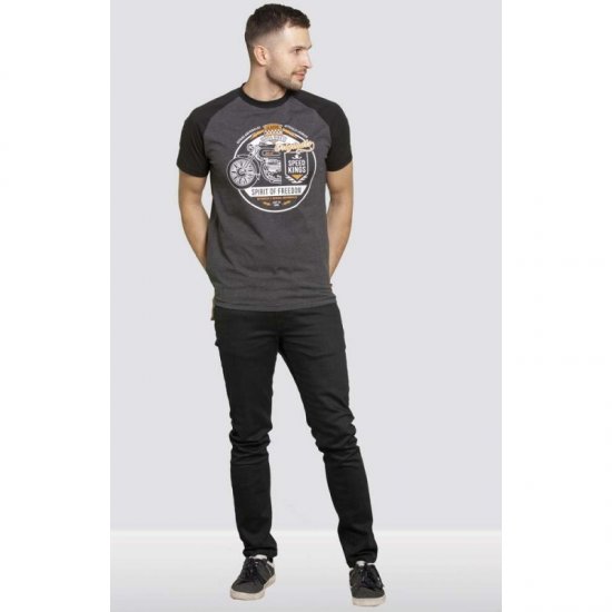 D555 Dallas T-shirt Charcoal - Magliette - Magliette Uomo Taglie Forti