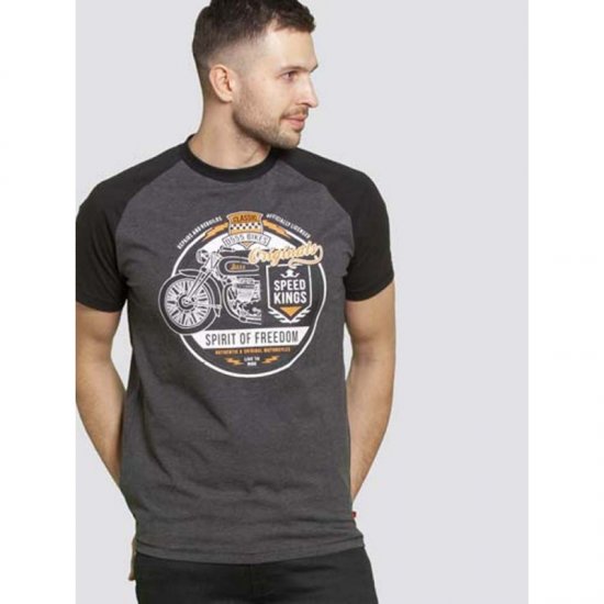 D555 Dallas T-shirt Charcoal - Magliette - Magliette Uomo Taglie Forti