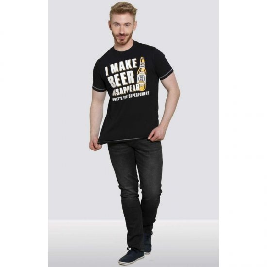 D555 Seattle T-shirt Black - Magliette - Magliette Uomo Taglie Forti