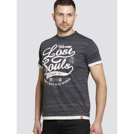 D555 Maiden T-shirt Black - Magliette - Magliette Uomo Taglie Forti