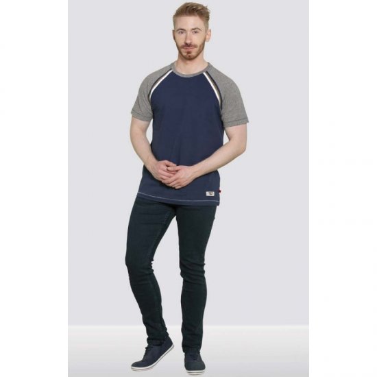 D555 Ashburn T-shirt Navy - Magliette - Magliette Uomo Taglie Forti