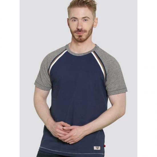 D555 Ashburn T-shirt Navy - Magliette - Magliette Uomo Taglie Forti