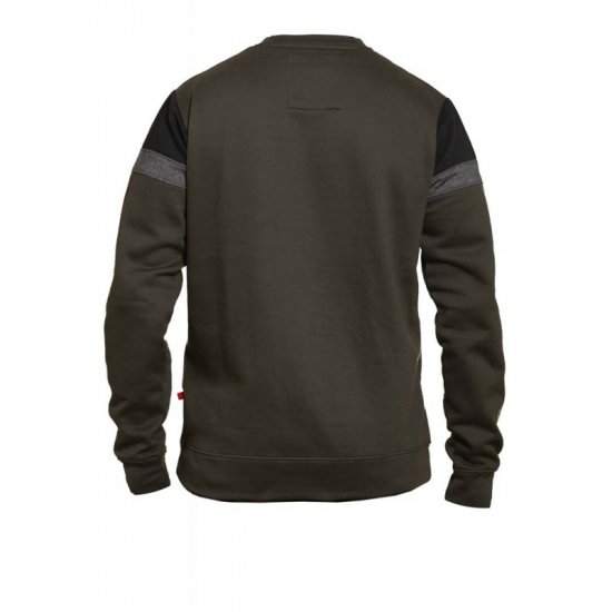 D555 Clermont Sweatshirt Khaki - Felpe & felpe con cappuccio - Felpe & Felpe con Cappuccio Uomo Taglie Forti