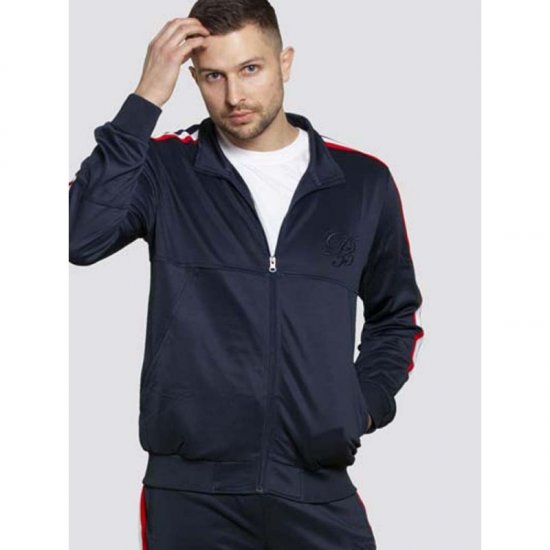 D555 Brookes Couture Zip Up Navy - Felpe & felpe con cappuccio - Felpe & Felpe con Cappuccio Uomo Taglie Forti