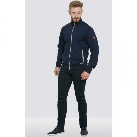 D555 Buxton Full Zip Sweatshirt Navy - Felpe & felpe con cappuccio - Felpe & Felpe con Cappuccio Uomo Taglie Forti