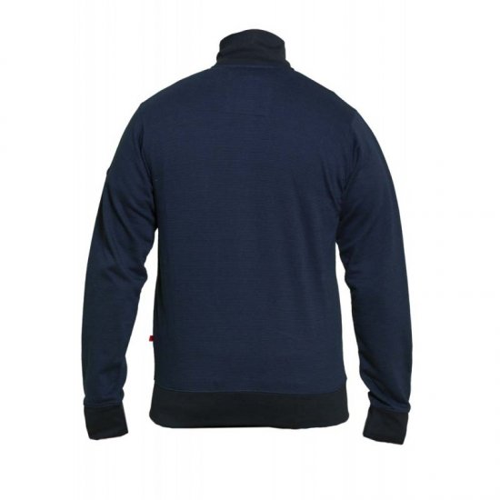 D555 Buxton Full Zip Sweatshirt Navy - Felpe & felpe con cappuccio - Felpe & Felpe con Cappuccio Uomo Taglie Forti