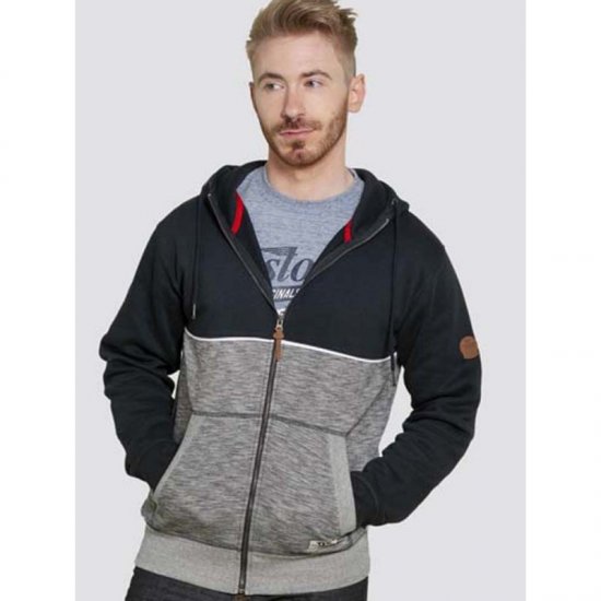 D555 Lamarsh Hoodie Navy - Felpe & felpe con cappuccio - Felpe & Felpe con Cappuccio Uomo Taglie Forti