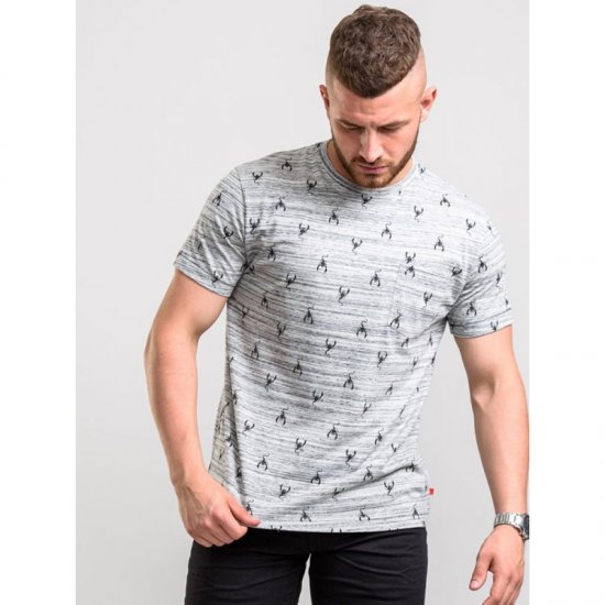 D555 Dario T-shirt Grey - Magliette - Magliette Uomo Taglie Forti