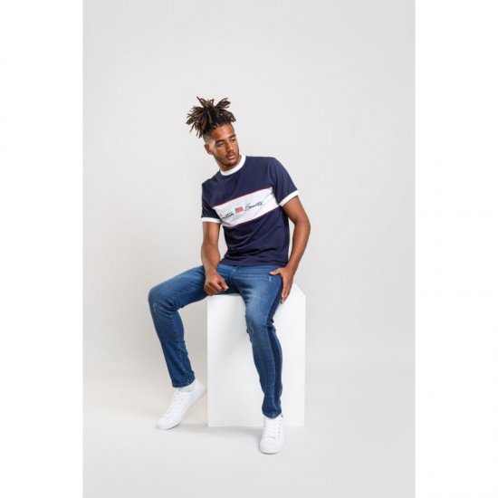 D555 Cullen T-shirt Navy - Magliette - Magliette Uomo Taglie Forti