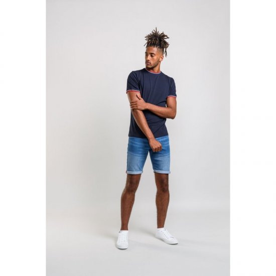 D555 Bates T-shirt Navy - Magliette - Magliette Uomo Taglie Forti