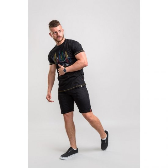 D555 Shelby T-shirt Black - Magliette - Magliette Uomo Taglie Forti