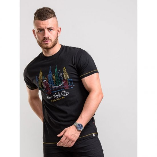 D555 Shelby T-shirt Black - Magliette - Magliette Uomo Taglie Forti