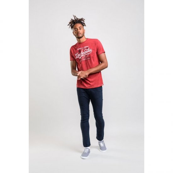 D555 Shelton T-shirt Red - Magliette - Magliette Uomo Taglie Forti