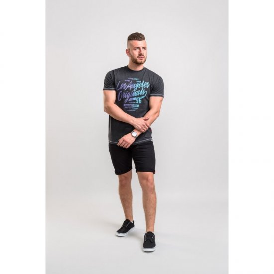 D555 Simmons T-shirt Black - Magliette - Magliette Uomo Taglie Forti