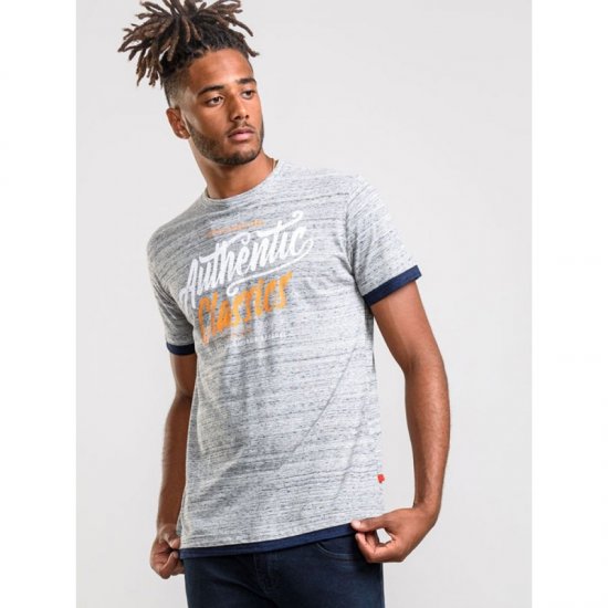 D555 Finn T-shirt Grey - Magliette - Magliette Uomo Taglie Forti