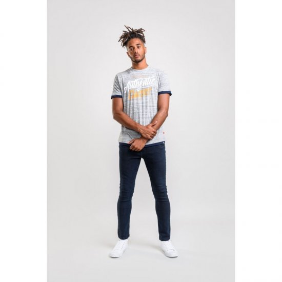 D555 Finn T-shirt Grey - Magliette - Magliette Uomo Taglie Forti