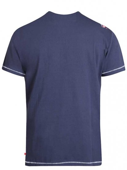 D555 Ronald T-shirt Navy - Magliette - Magliette Uomo Taglie Forti