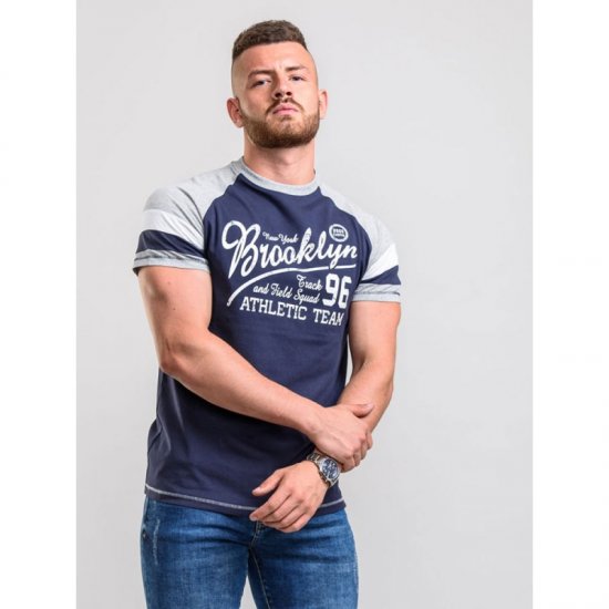 D555 Jones T-shirt Navy - Magliette - Magliette Uomo Taglie Forti