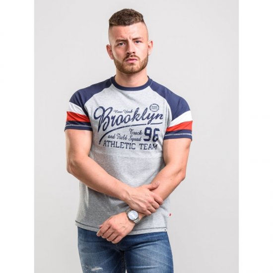 D555 Jones T-shirt Grey - Magliette - Magliette Uomo Taglie Forti