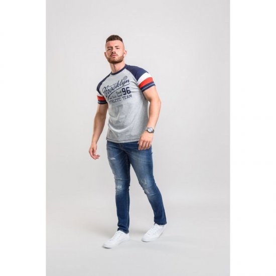 D555 Jones T-shirt Grey - Magliette - Magliette Uomo Taglie Forti