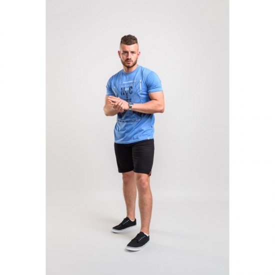 D555 Monty T-shirt Blue - Magliette - Magliette Uomo Taglie Forti
