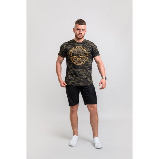 D555 Thompson T-shirt Jungle Camo - Magliette - Magliette Uomo Taglie Forti