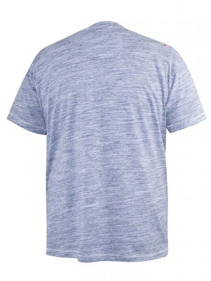 D555 Hobart LA Printed T-Shirt Blue - Magliette - Magliette Uomo Taglie Forti