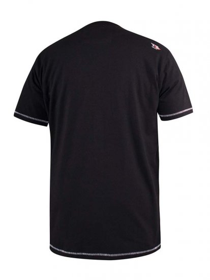 D555 Willoughby NYC Dot Printed T-Shirt Black - Magliette - Magliette Uomo Taglie Forti