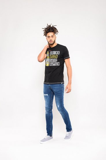 D555 Salford Save Water Drink Beer T-shirt Black - Magliette - Magliette Uomo Taglie Forti