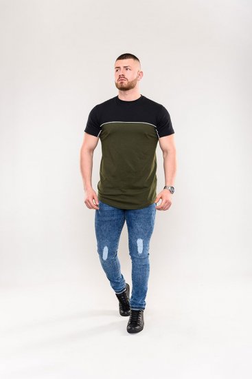 D555 Buckland Couture Cut And Sew Curved Hem T-Shirt - Magliette - Magliette Uomo Taglie Forti