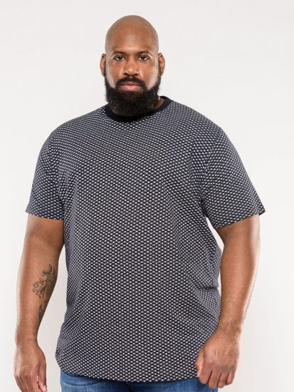D555 Canton T-shirt Navy - Magliette - Magliette Uomo Taglie Forti
