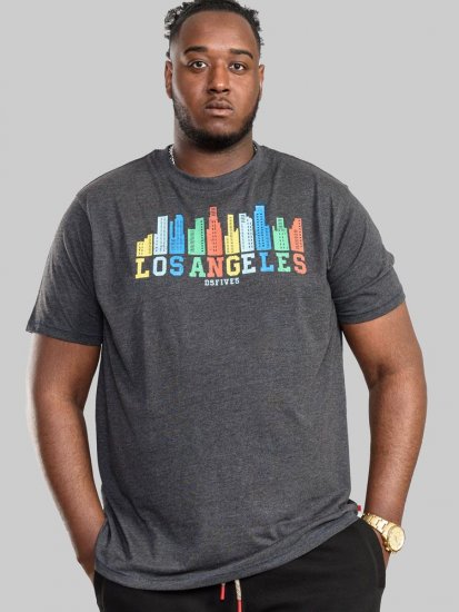 D555 Hemford Printed T-Shirt - Magliette - Magliette Uomo Taglie Forti