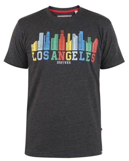 D555 Hemford Printed T-Shirt - Magliette - Magliette Uomo Taglie Forti