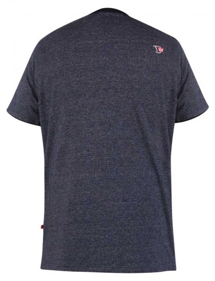 D555 Tiverton Printed Fine Stripe T-shirt - Magliette - Magliette Uomo Taglie Forti