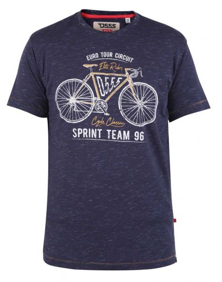 D555 Cheddar Euro Tour Bicycle Printed T-shirt - Magliette - Magliette Uomo Taglie Forti